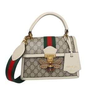 Gucci GG Queen Margaret Supreme leather handbag